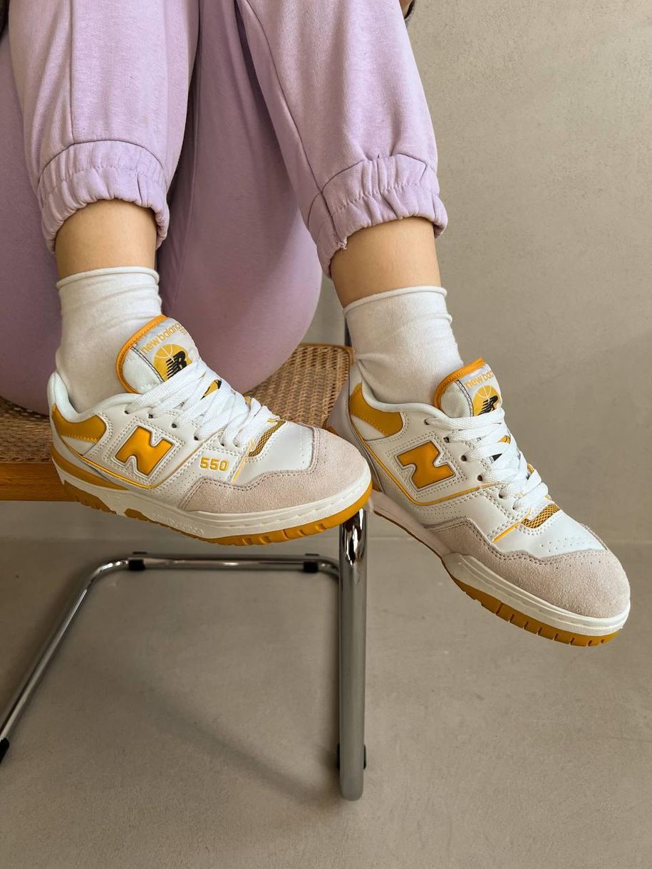 Кросівки New Balance 550 Yellow 7016 фото