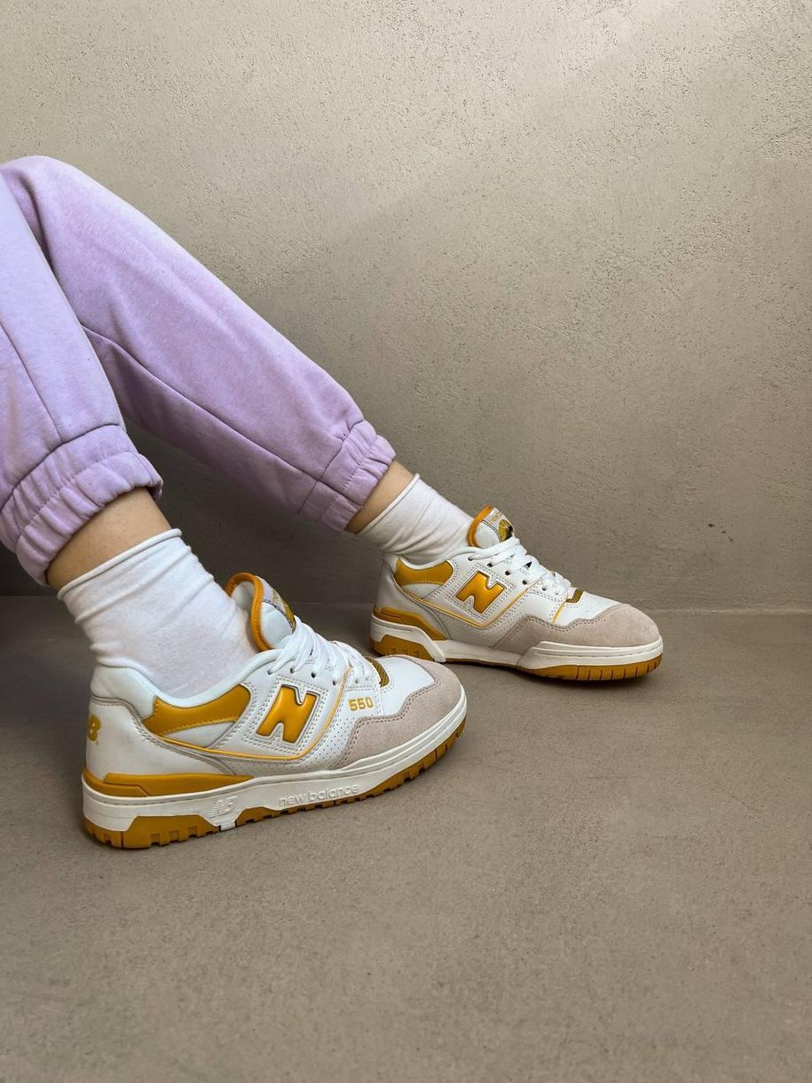 Кросівки New Balance 550 Yellow 7016 фото