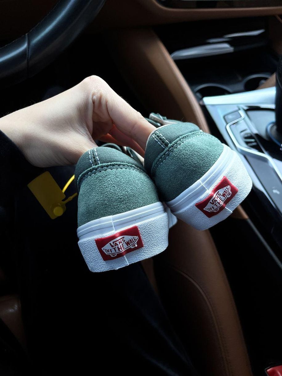 Кеды Vans Old Skool Green White 5203 фото