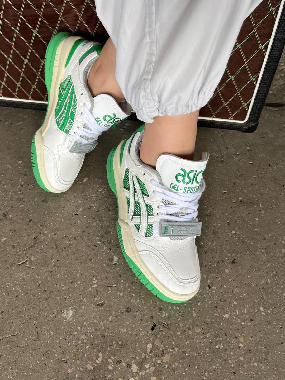 Кросівки Asics Gel-Spotlyte Low V2 White Green 9299 фото