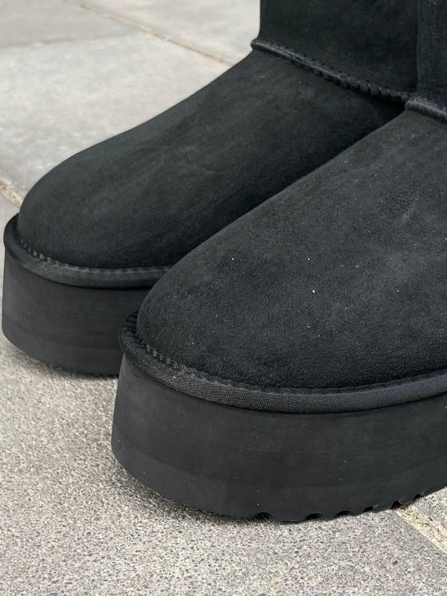 Зимние сапоги Ugg Mini Platform Black 9908 фото