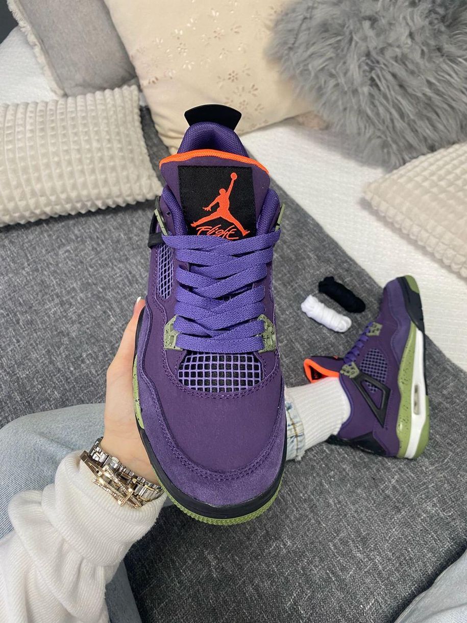 Баскетбольні кросівки Nike Air Jordan Retro 4 Canyon Purple 8365 фото