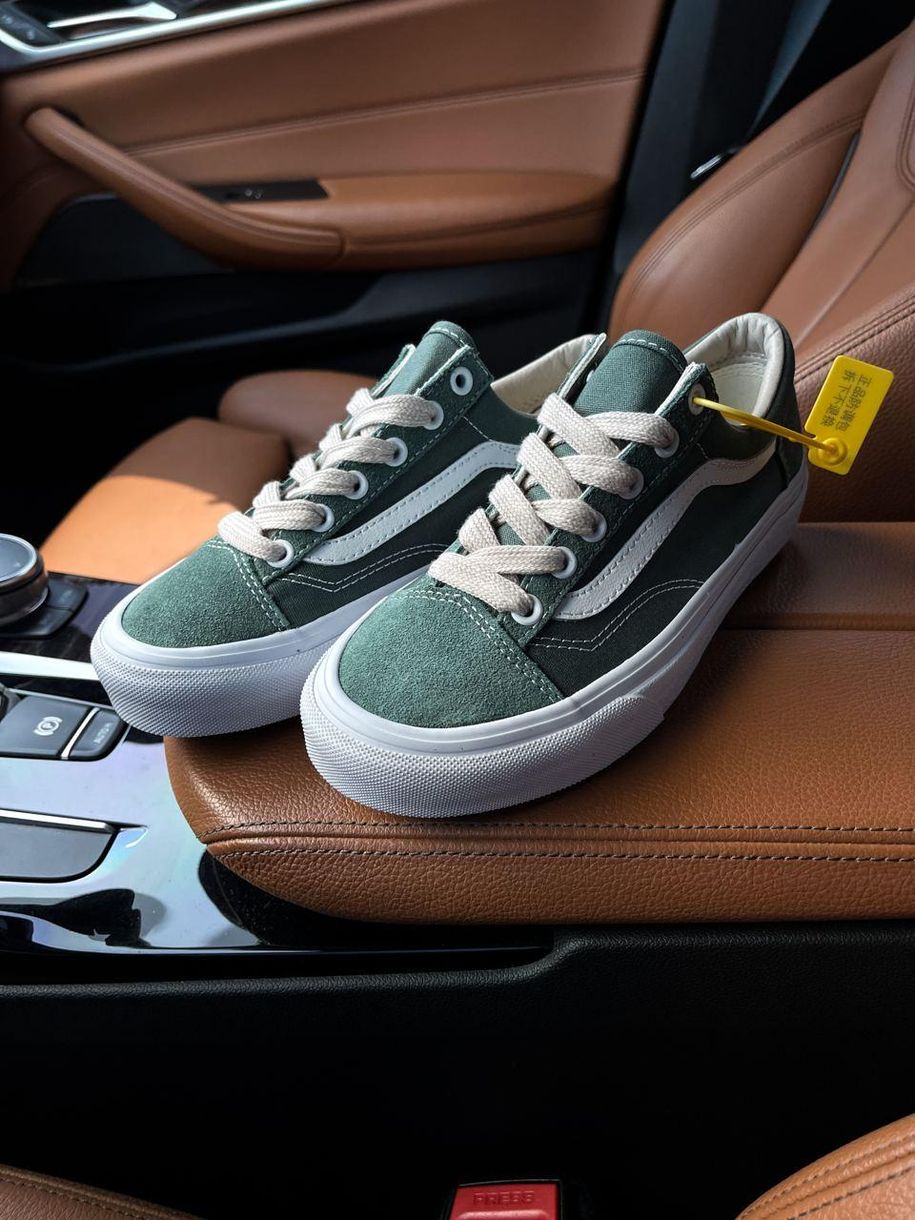 Кеди Vans Old Skool Green White 5203 фото