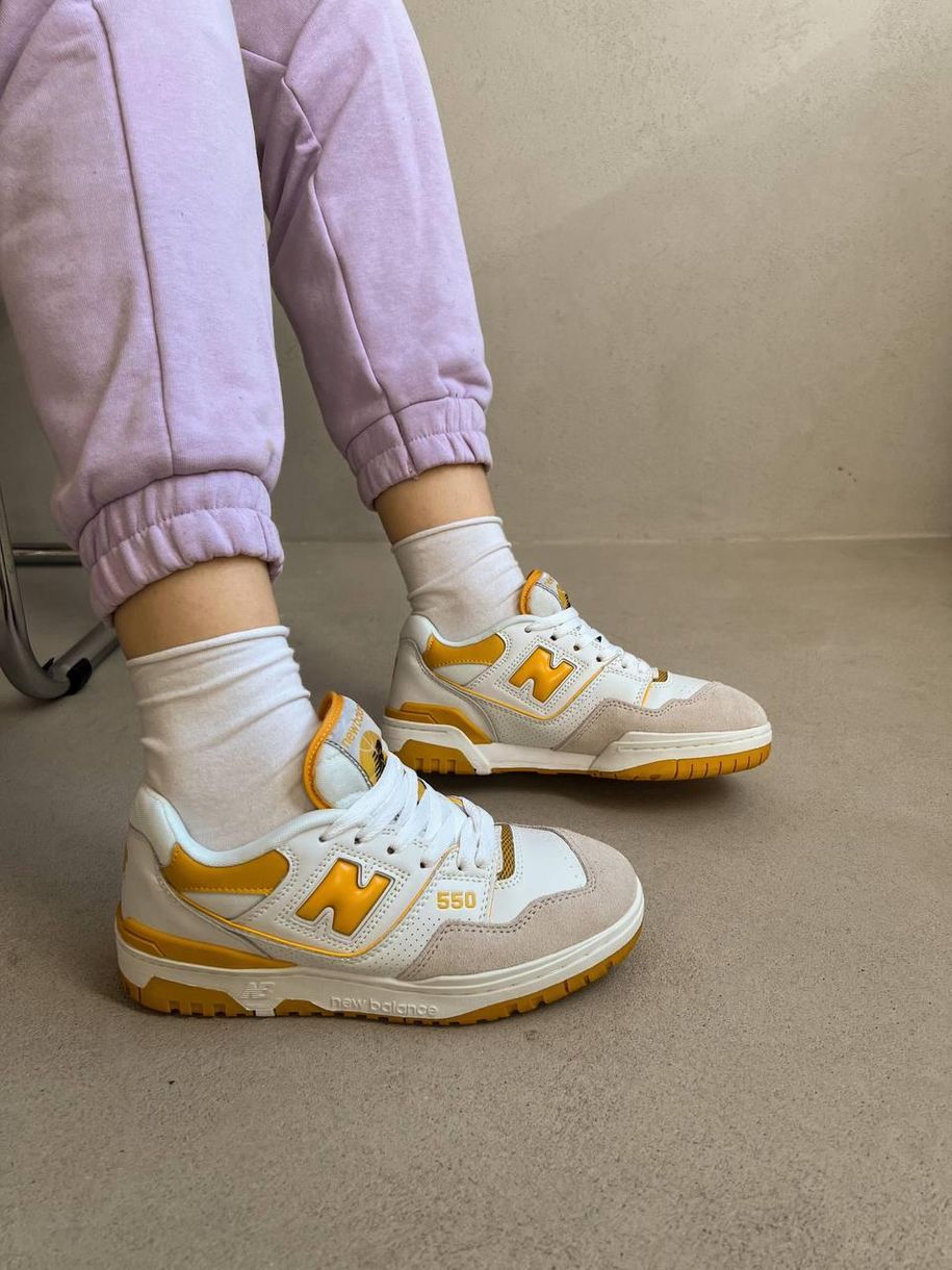 Кросівки New Balance 550 Yellow 7016 фото