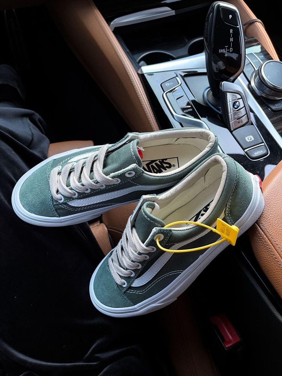 Кеды Vans Old Skool Green White 5203 фото