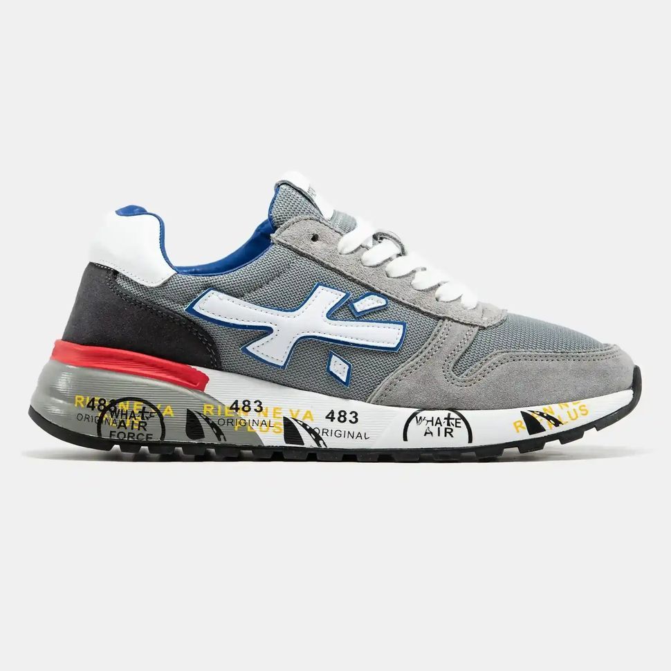 Premiata Mick Grey Blue Red