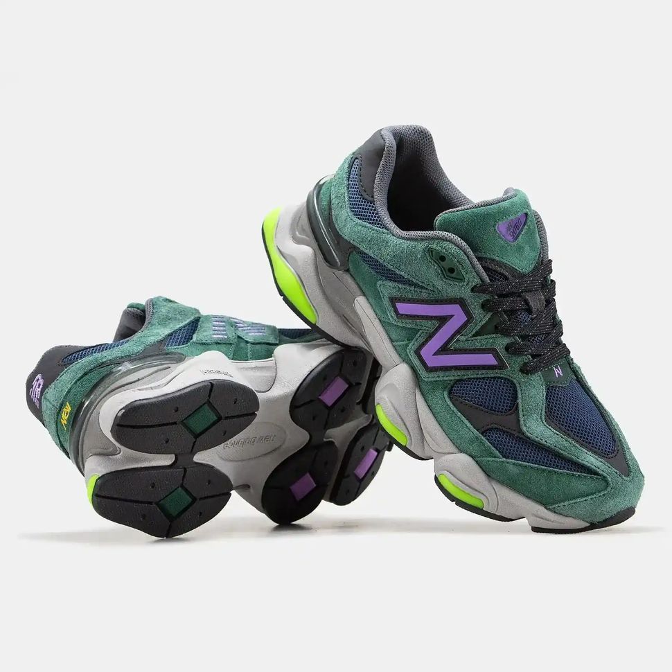 New Balance 9060 Green Purple Navy