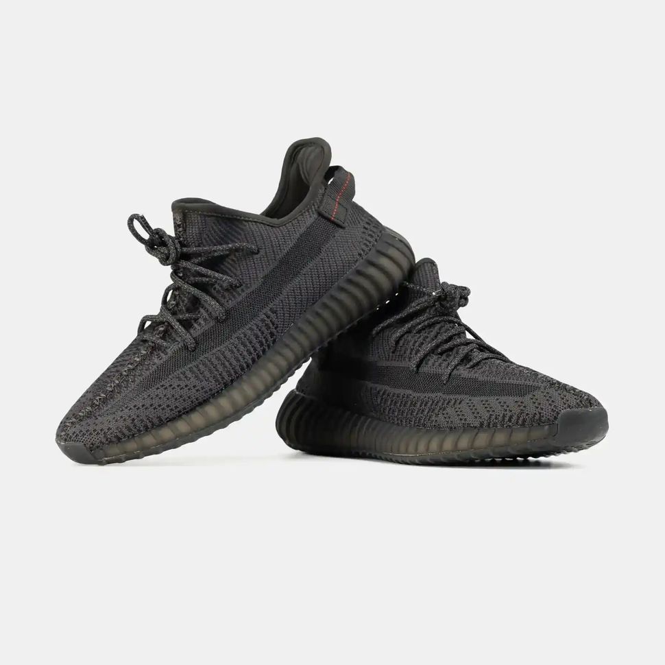 Adidas Yeezy Boost 350 V2 Black Reflective Laces, 36