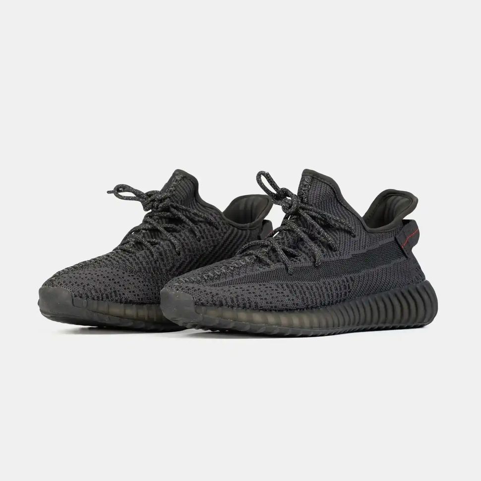 Adidas Yeezy Boost 350 V2 Black Reflective Laces, 36