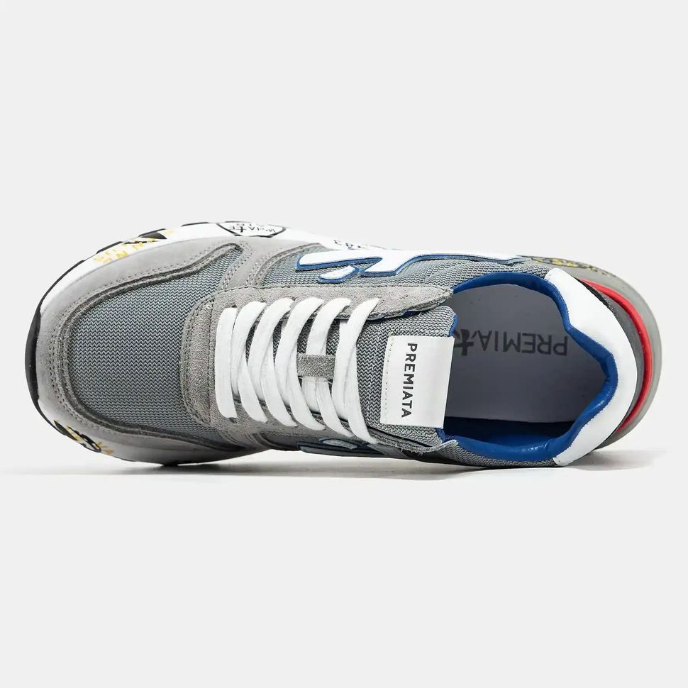 Premiata Mick Grey Blue Red
