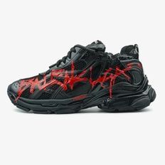 Balenciaga Runner Graffiti Black Red, 38