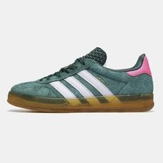 Adidas Gazelle Indoor Green White Pink Gum, розмір 37