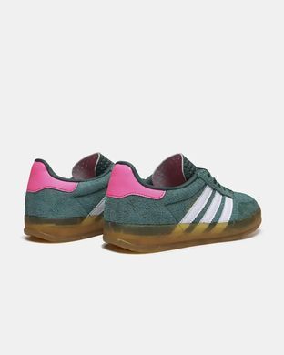 Adidas Gazelle Indoor Green White Pink Gum, розмір 37