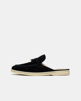 Loro Piana Summer Walk Mule Black, 36