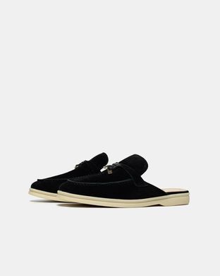 Loro Piana Summer Walk Mule Black, 36
