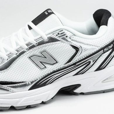 New Balance 509 White Silver Black