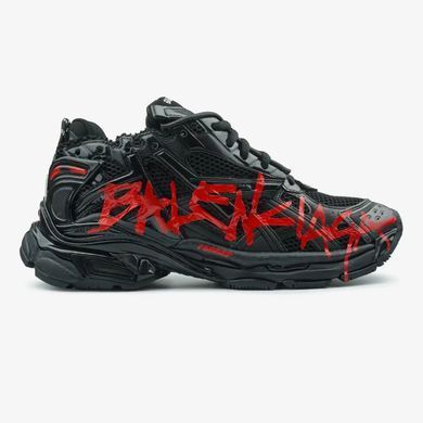 Balenciaga Runner Graffiti Black Red, 39