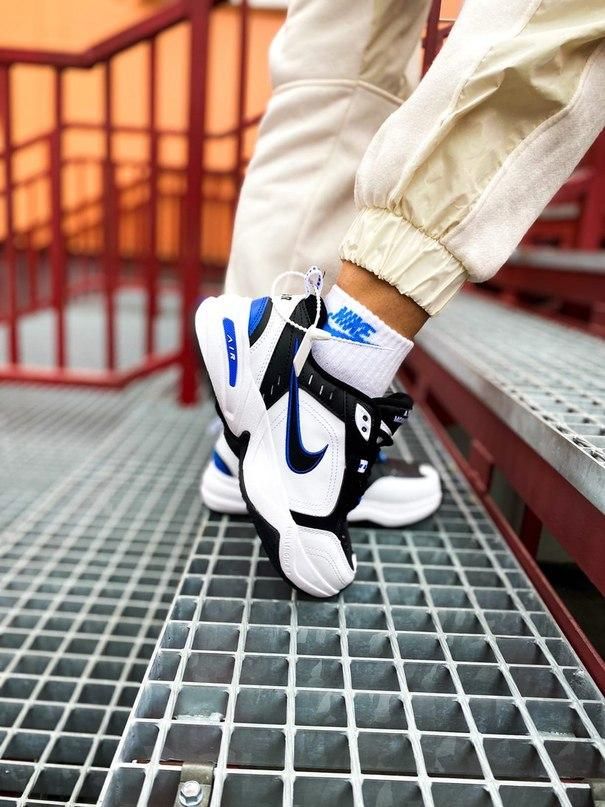 Кросівки Nike Air Monarch White Blue 1239 фото