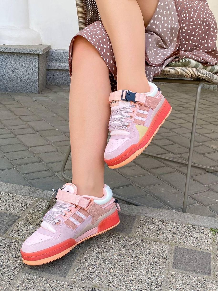 Кросівки Adidas Forum x Bad Bunny Pink 9088 фото