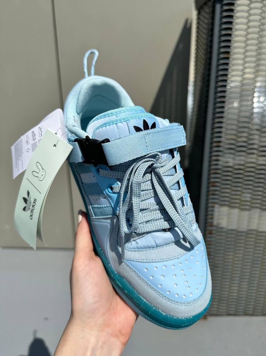 Кросівки Adidas Forum x Bad Bunny Blue Tint 9254 фото