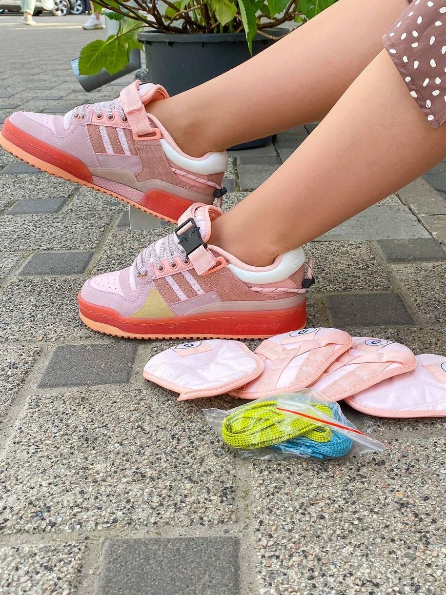 Кросівки Adidas Forum x Bad Bunny Pink 9088 фото