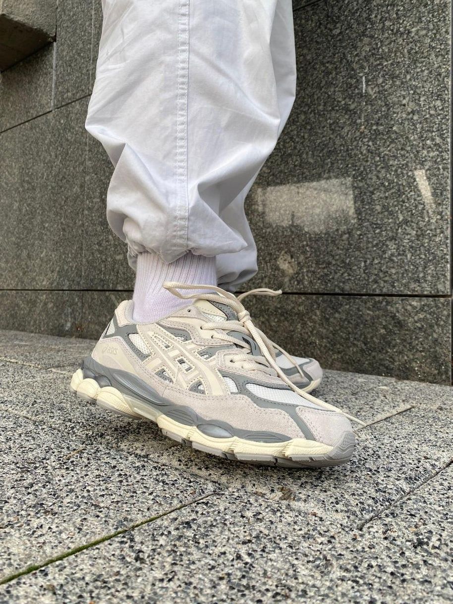 Кроссовки Asics Gel-NYC Grey Beige 9770 фото