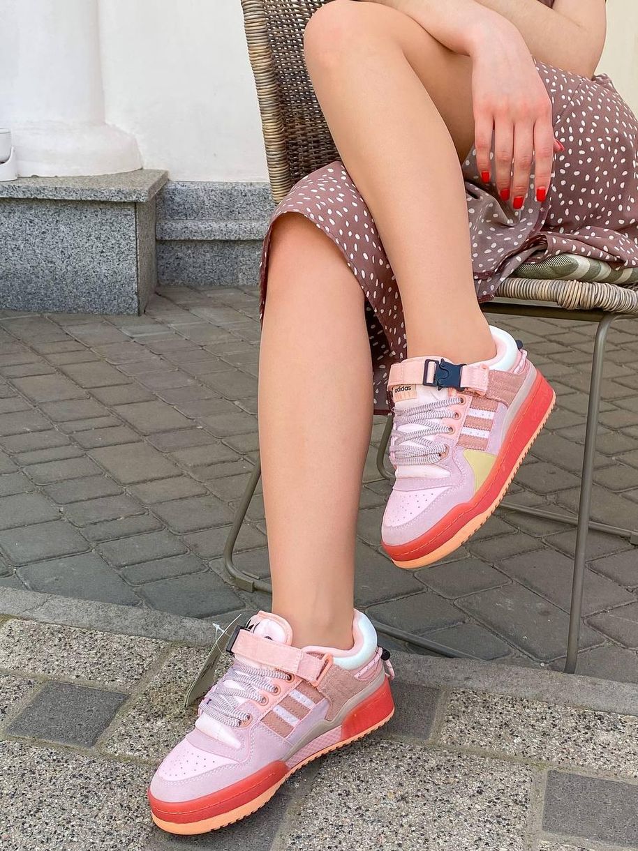 Кросівки Adidas Forum x Bad Bunny Pink 9088 фото