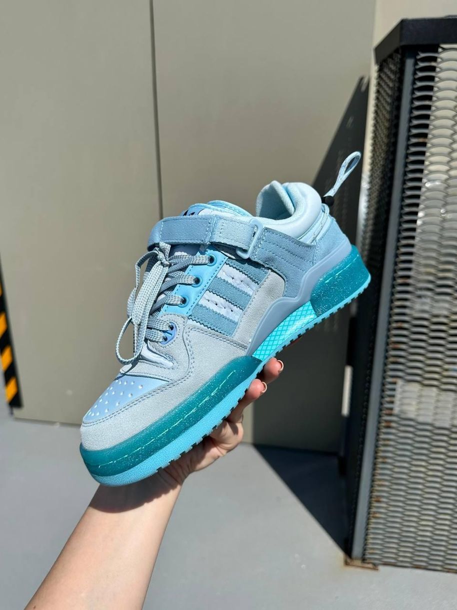 Кросівки Adidas Forum x Bad Bunny Blue Tint 9254 фото