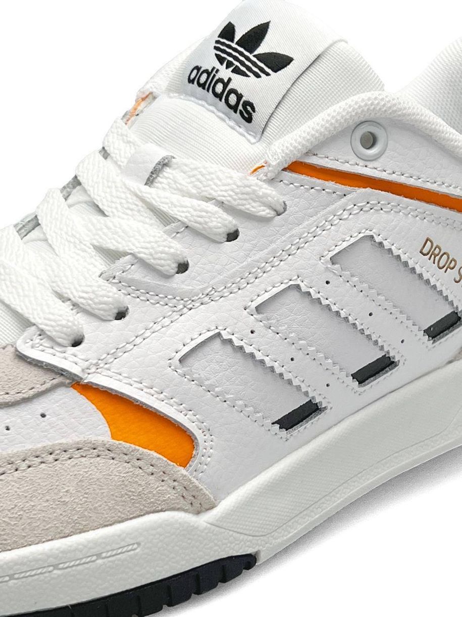 Кроссовки Adidas Drop Step White Orange 6706 фото