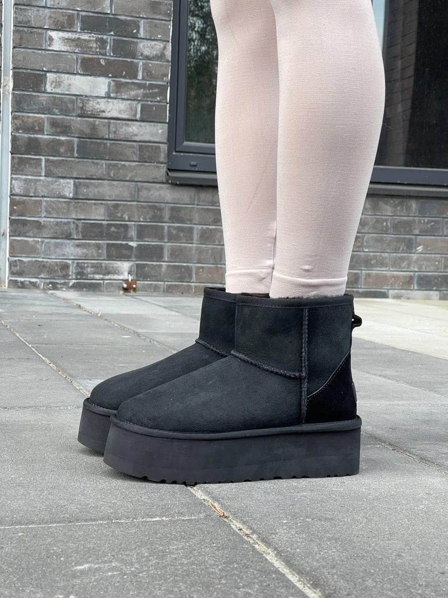 Зимові чоботи Ugg Mini Platform Black 9908 фото