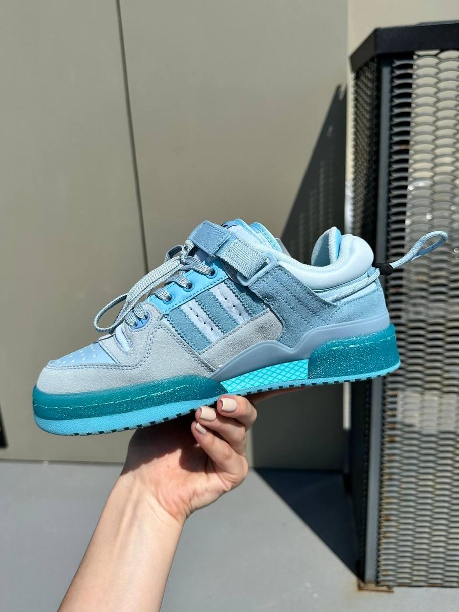 Кросівки Adidas Forum x Bad Bunny Blue Tint 9254 фото