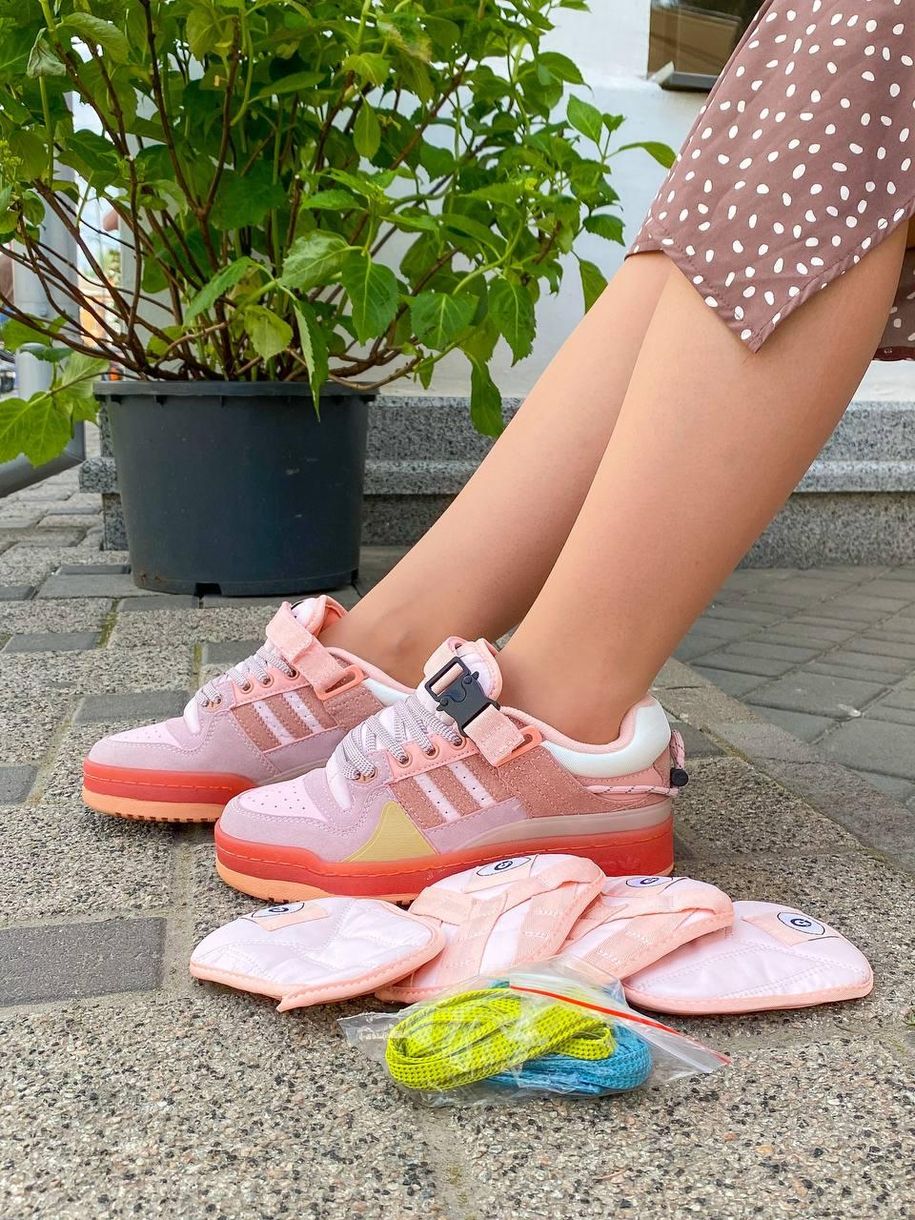 Кросівки Adidas Forum x Bad Bunny Pink 9088 фото