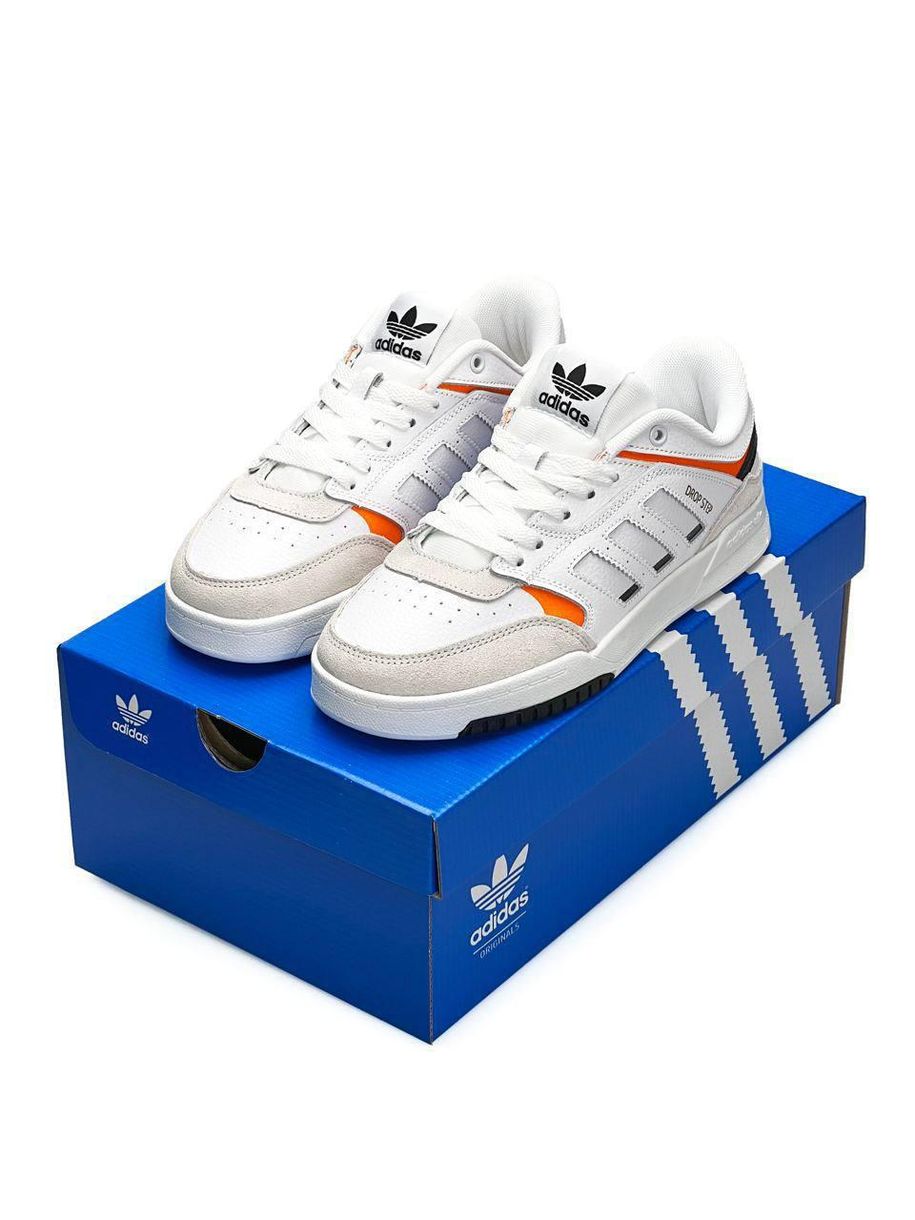 Кросівки Adidas Drop Step White Orange 6706 фото