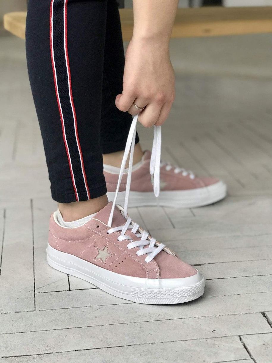 Кеди Converse Low Pink 8097 фото