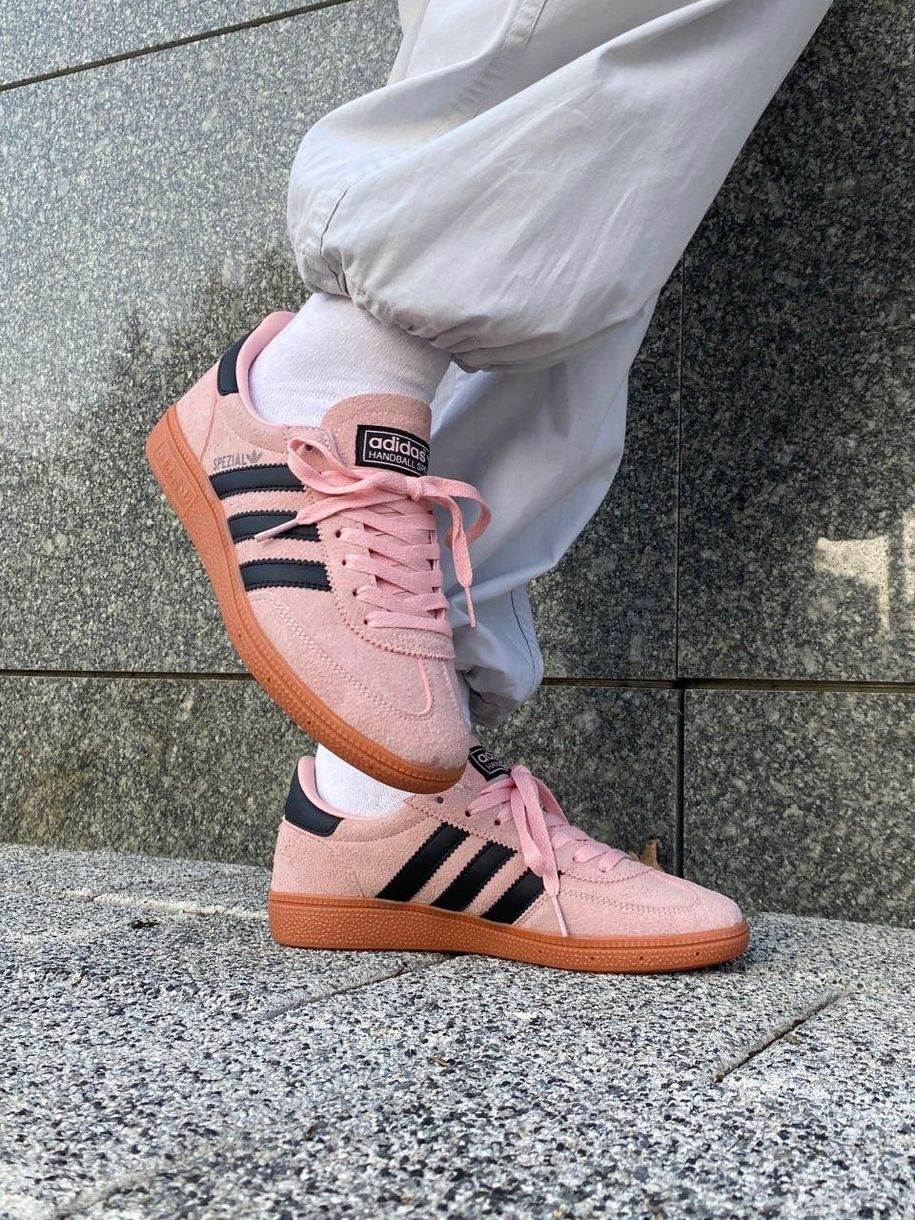 Кроссовки Adidas Spezial Pink Black 10242 фото