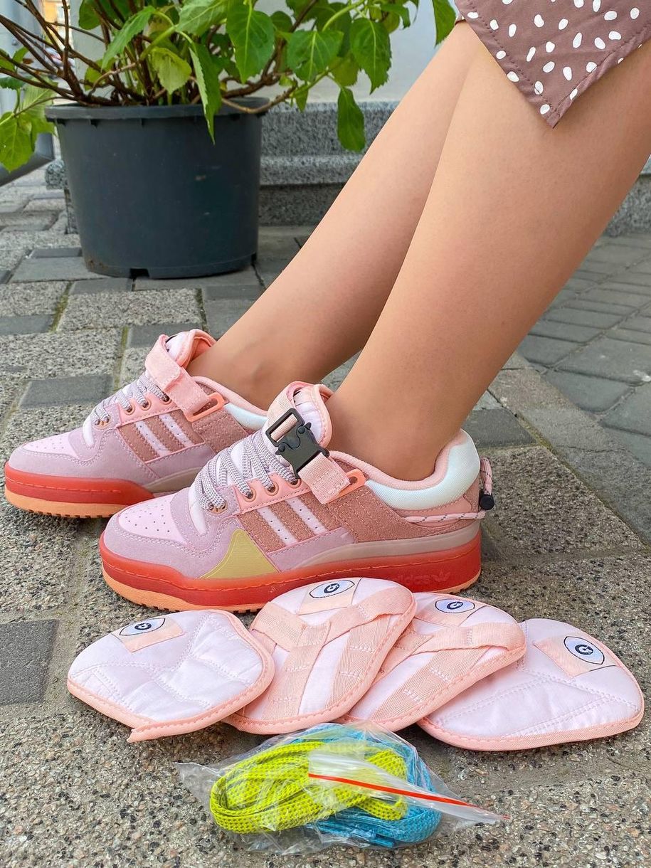 Кросівки Adidas Forum x Bad Bunny Pink 9088 фото