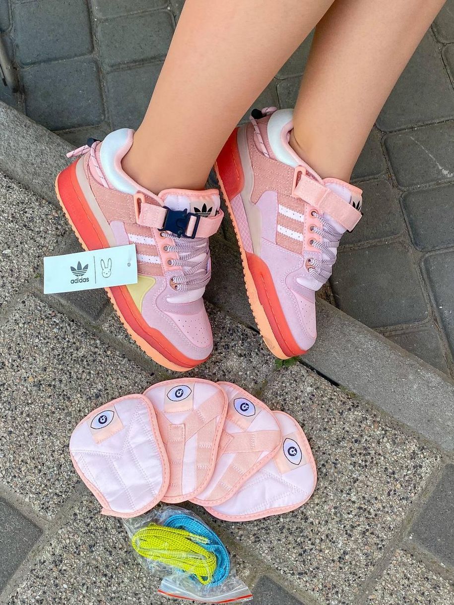 Кросівки Adidas Forum x Bad Bunny Pink 9088 фото