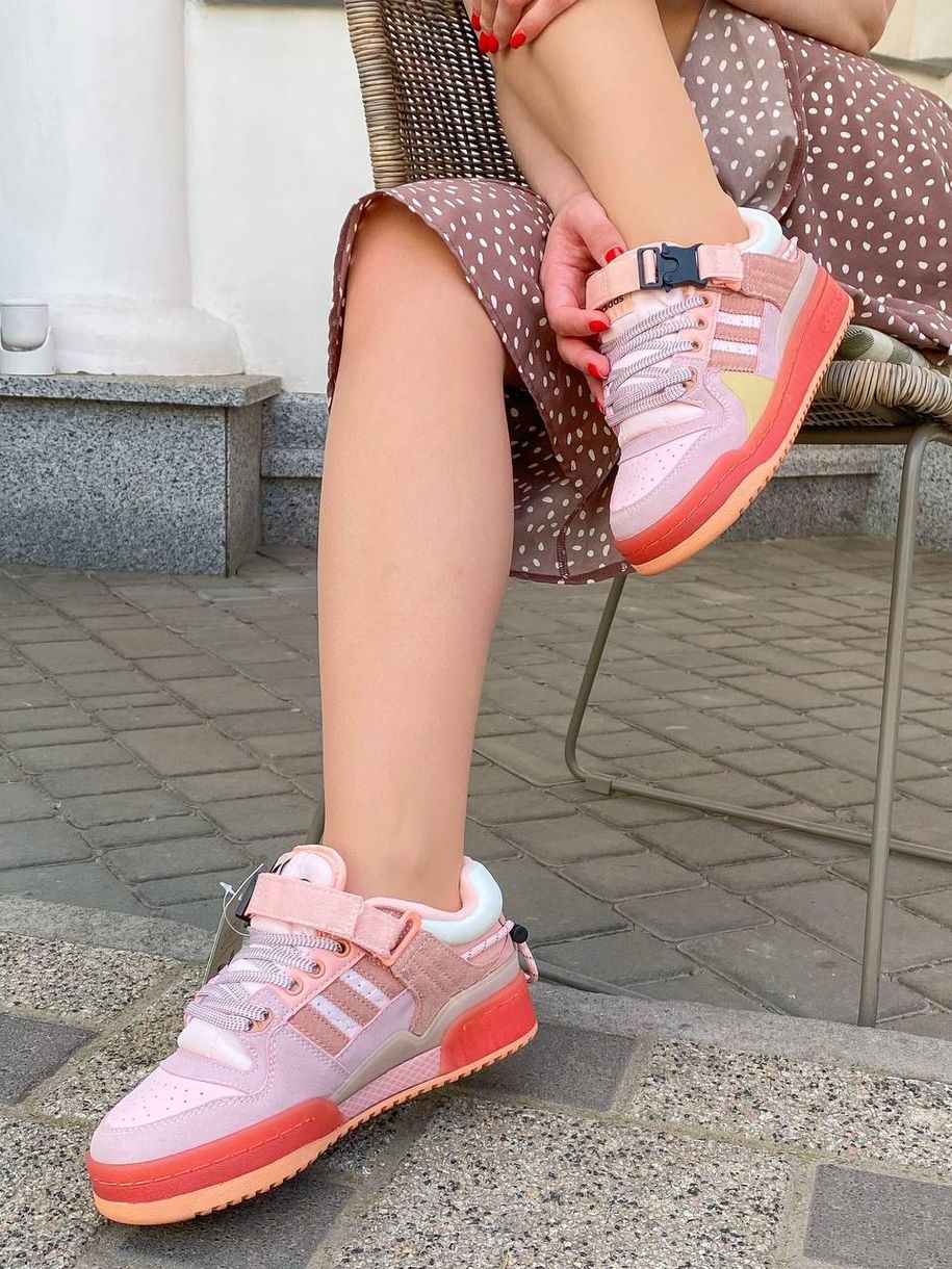 Кросівки Adidas Forum x Bad Bunny Pink 9088 фото