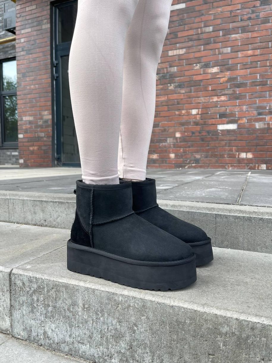 Зимові чоботи Ugg Mini Platform Black 9908 фото