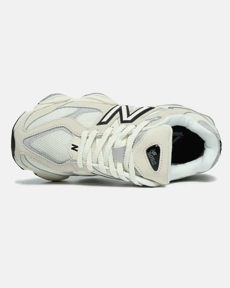 New Balance 9060 Cream White Black