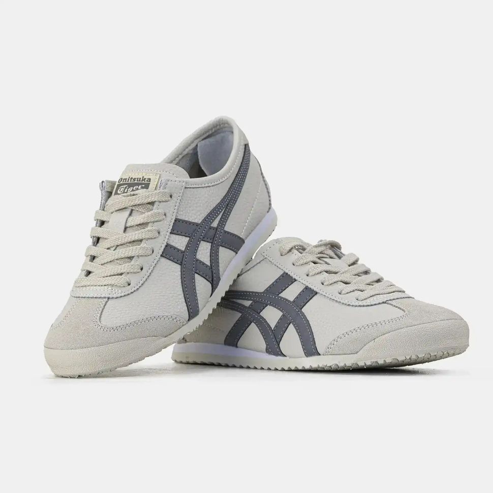 Onitsuka Tiger Mexico 66 Cream Navy Pebbled Leather