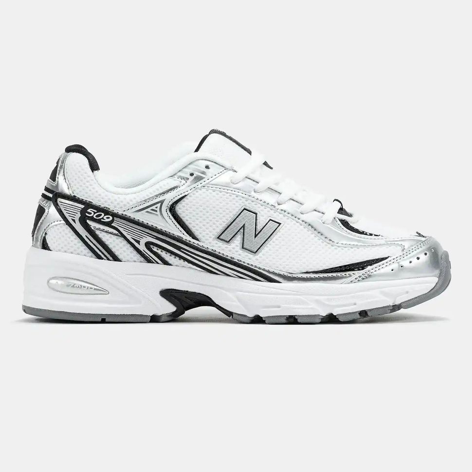 New Balance 509 White Silver Black