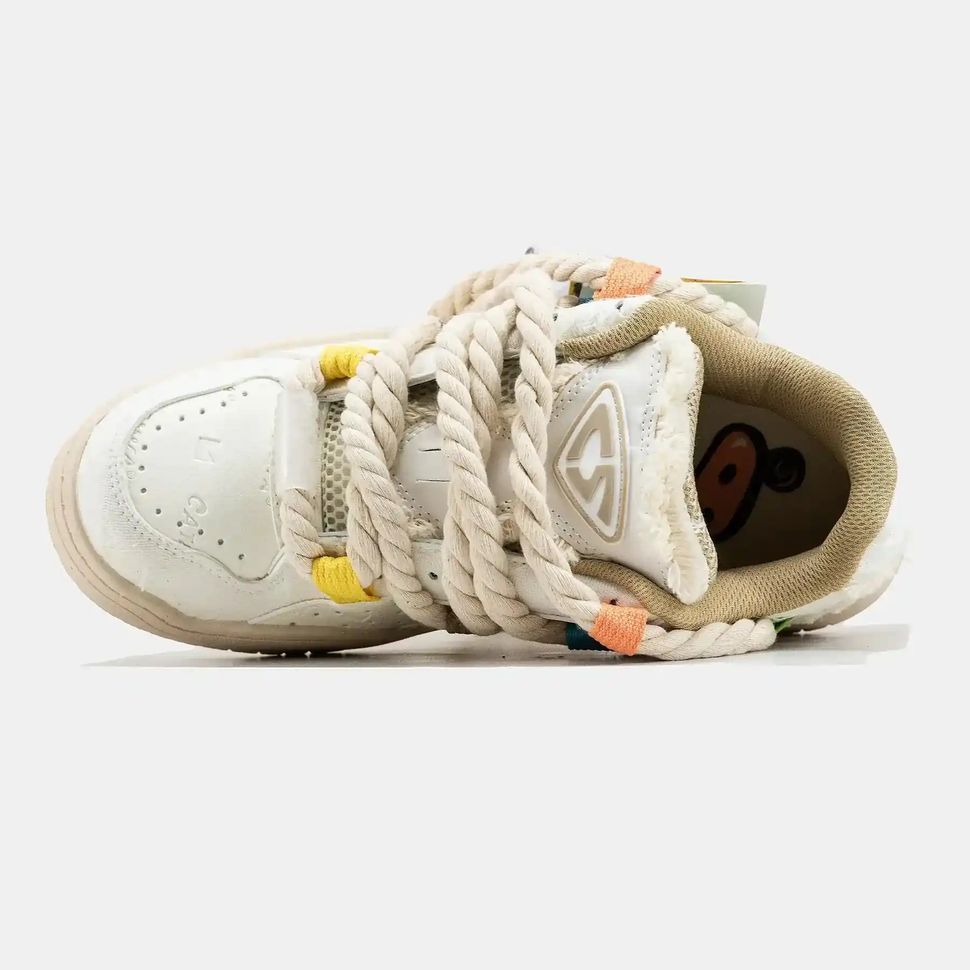 Cat & Sofa Rope Laces Off-White Multi