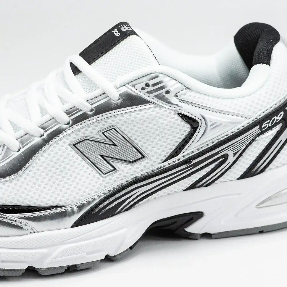 New Balance 509 White Silver Black
