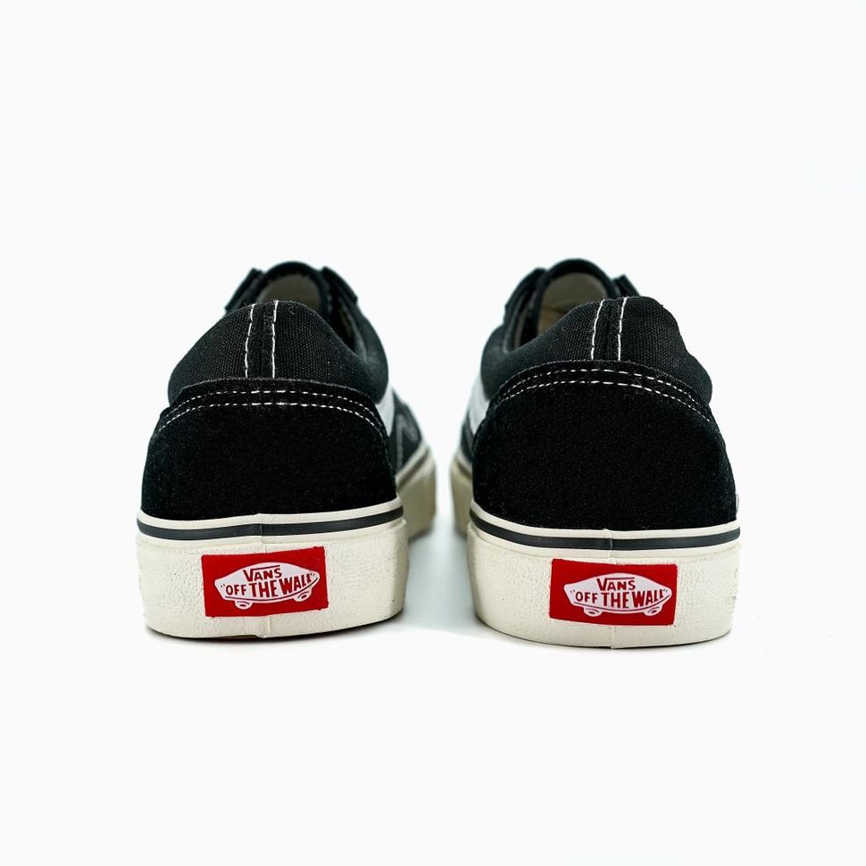 Кеди Vans Old Skool Classic Black White (Молочна підошва) 10363 фото