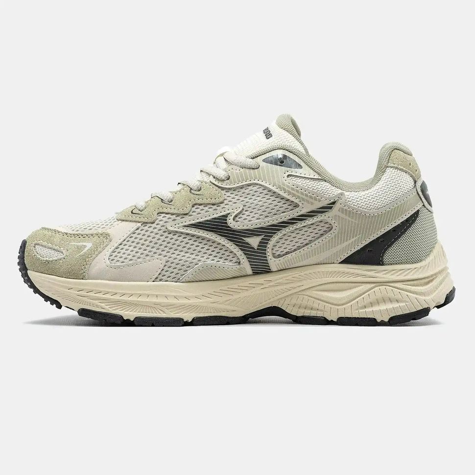 Mizuno Wave Rider S Beige Grey Black