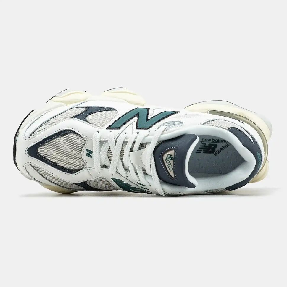 New Balance 9060 White Dark Green Cream