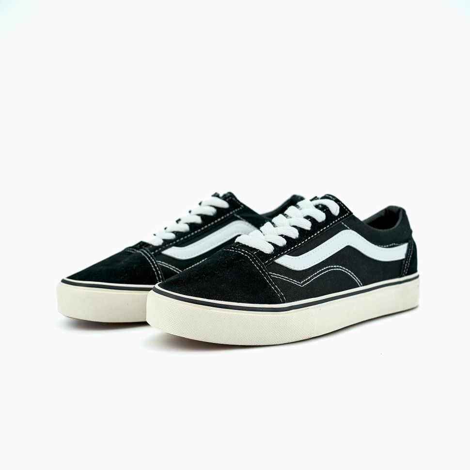 Кеди Vans Old Skool Classic Black White (Молочна підошва) 10363 фото