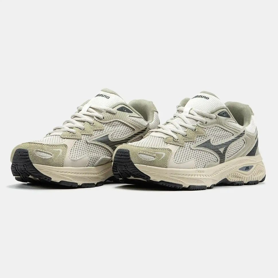 Mizuno Wave Rider S Beige Grey Black