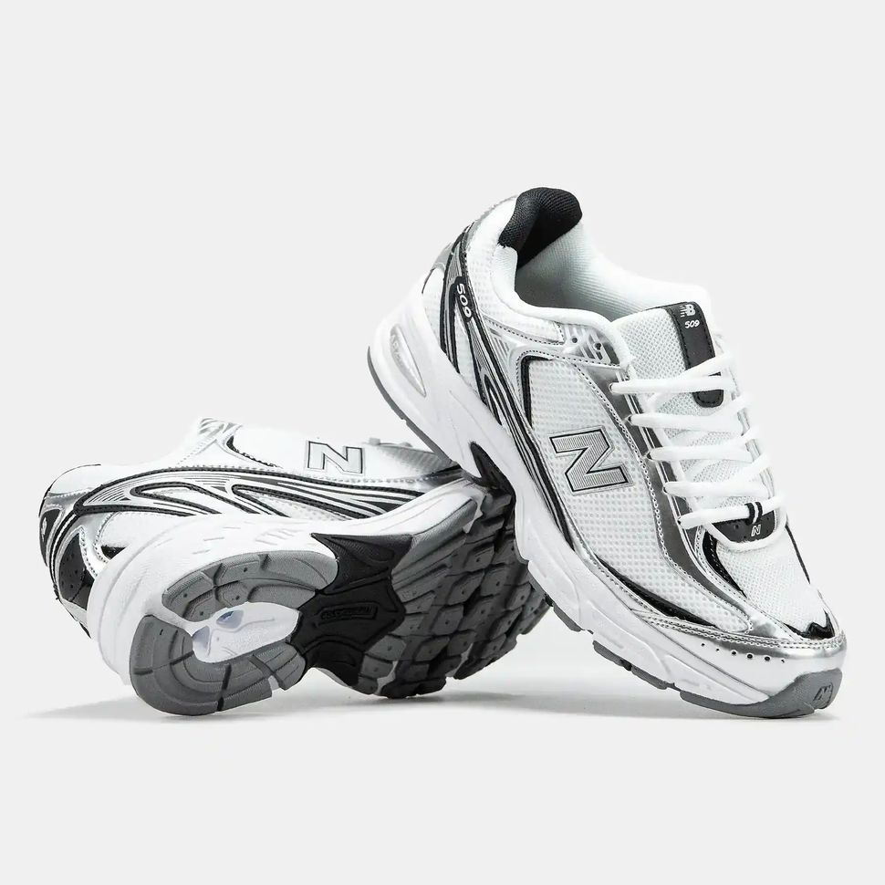 New Balance 509 White Silver Black